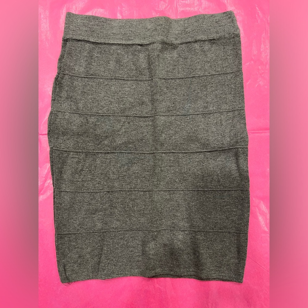 Ribbed gray  skirt